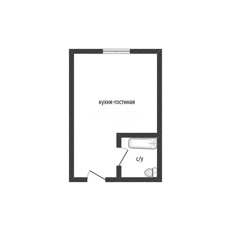 Квартира-студия: Арсеньев, Октябрьская улица, 18/1 (22.5 м) - Фото 1