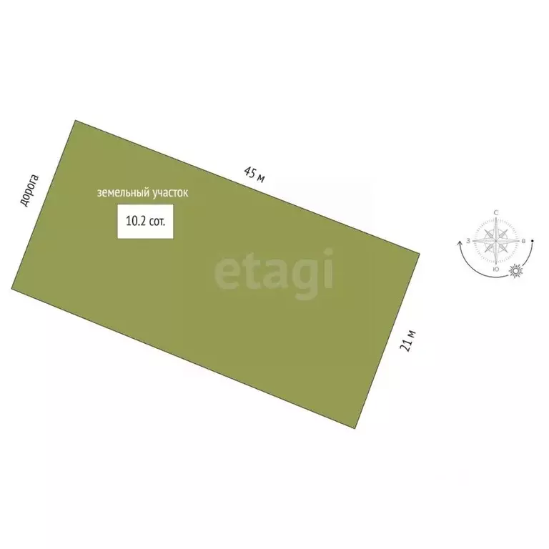 Участок в Челябинская область, Кыштым Ясная ул. (10.2 сот.) - Фото 2