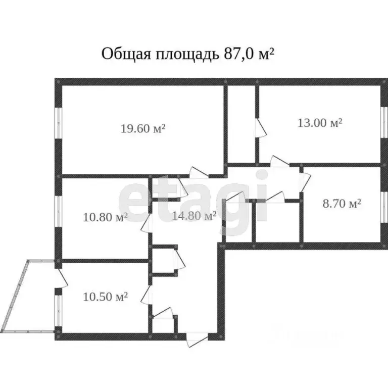 4-к кв. Ямало-Ненецкий АО, Новый Уренгой ул. Пошукайло, 2/2 (86.5 м) - Фото 2