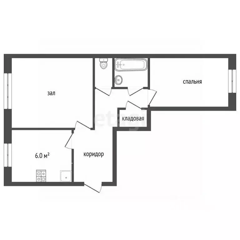 2-к кв. Смоленская область, Сафоново 1-й мкр, 20 (50.0 м) - Фото 2