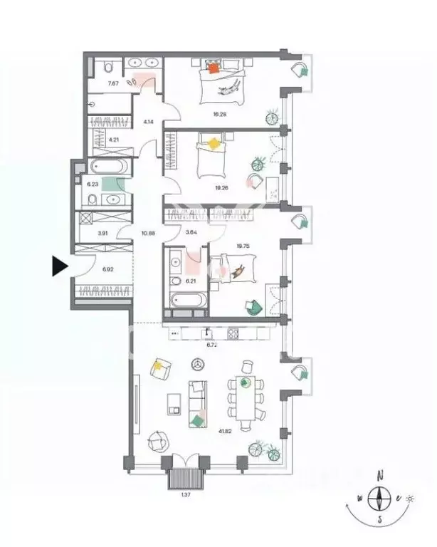 4-к кв. Москва ул. Костикова, 4к5 (160.0 м) - Фото 1