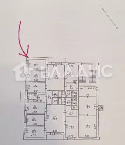 Комната Калужская область, Калуга ул. Гурьянова, 4к1 (11.1 м) - Фото 2