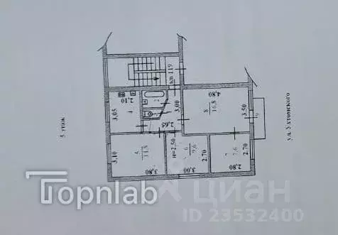 4-к кв. Пензенская область, Пенза ул. Ухтомского, 83 (60.0 м) - Фото 2