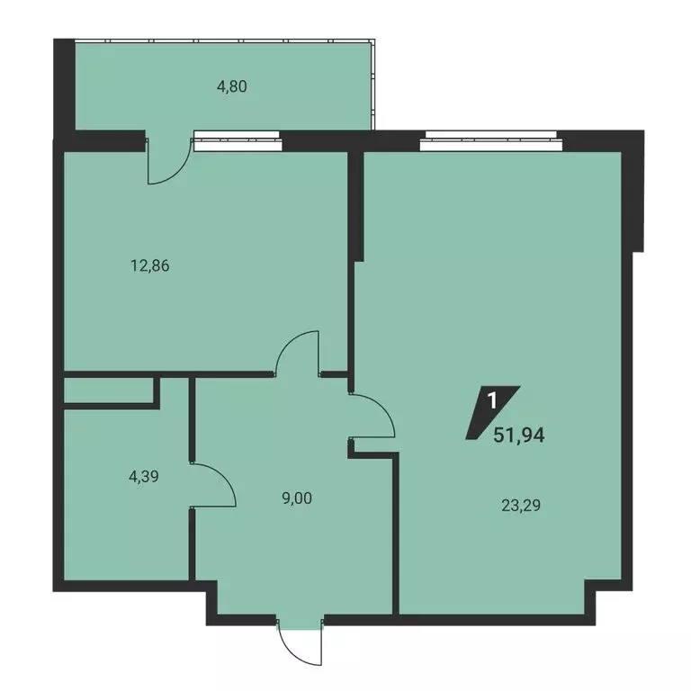 1-комнатная квартира: Екатеринбург, улица Громова, 26 (51.94 м) - Фото 1