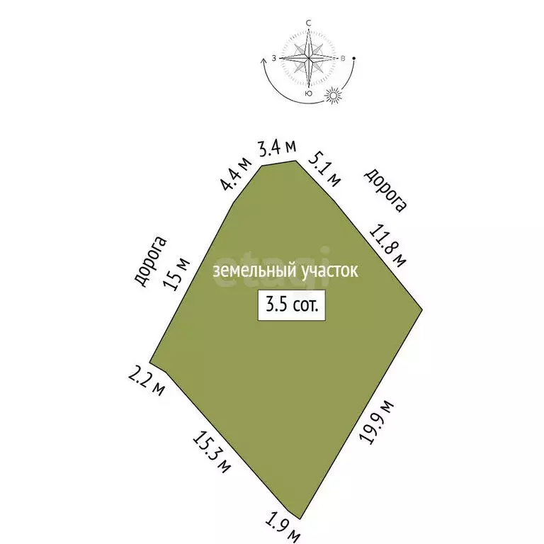 Участок в Альметьевск, СНТ Энергетик А (352 м) - Фото 1