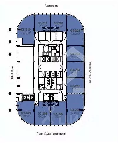 Помещение свободного назначения в Москва Ходынский бул., 20Ас1 (108 м) - Фото 2