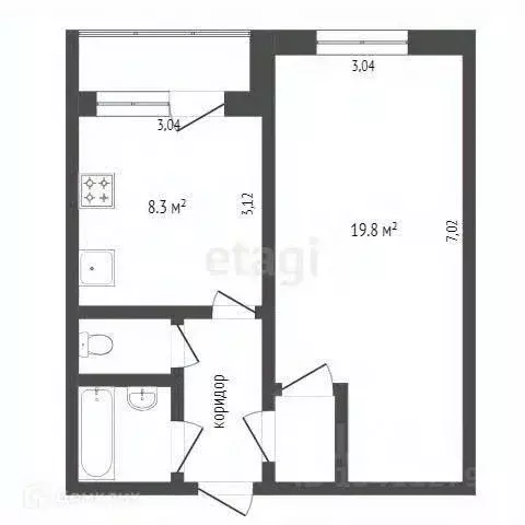 1-к кв. Белгородская область, Белгородский район, Дубовское с/пос, ... - Фото 2