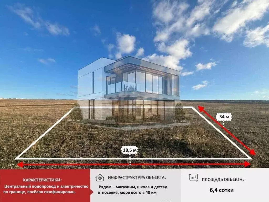 Участок в Крым, Симферопольский район, с. Чистенькое  (6.42 сот.) - Фото 2