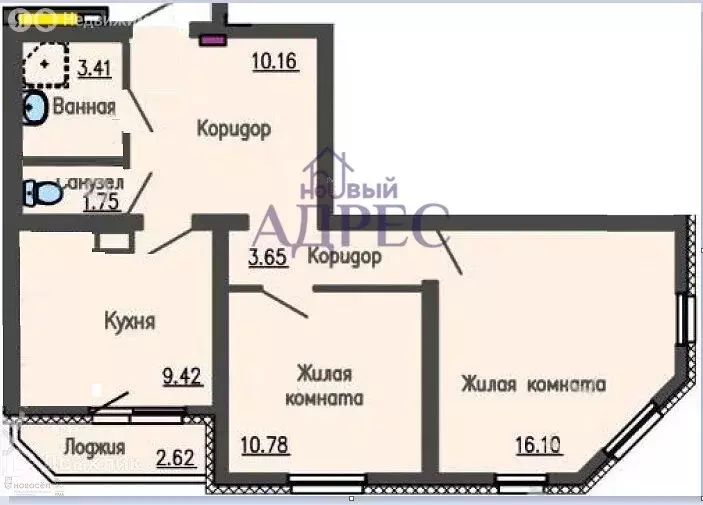 2-комнатная квартира: екатеринбург, расточная улица, 31а (55.8 м) - Фото 0