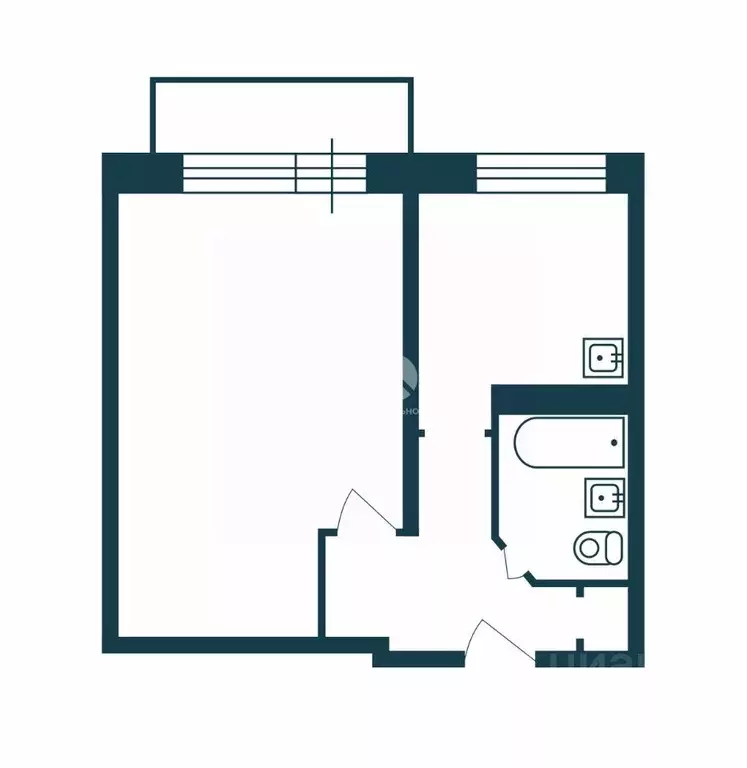 1-к кв. Новосибирская область, Новосибирск ул. Пархоменко, 118 (28.9 ... - Фото 2