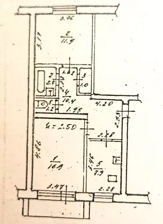 2-комнатная квартира: Хабаровск, улица Уборевича, 76 (52 м) - Фото 2