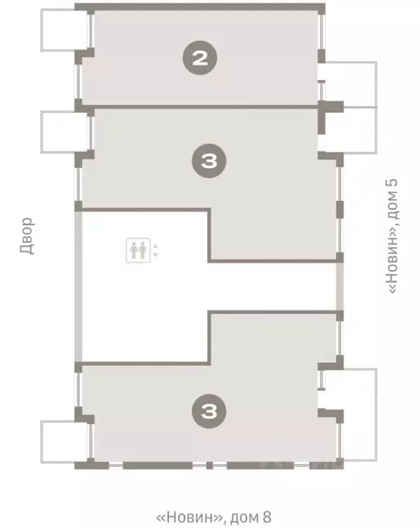 3-к кв. Ханты-Мансийский АО, Сургут 35-й мкр, Квартал Новин жилой ... - Фото 2