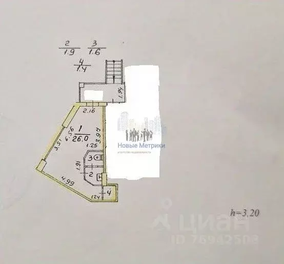 Студия Санкт-Петербург ул. Савушкина, 127 (30.9 м) - Фото 1