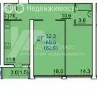 2-комнатная квартира: Вологда, Ленинградская улица, 113 (62 м) - Фото 0