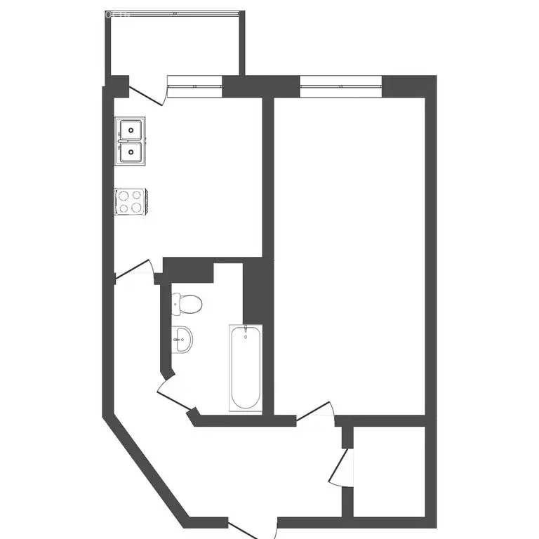 1-комнатная квартира: Тюмень, Широтная улица, 96к3 (41 м) - Фото 1