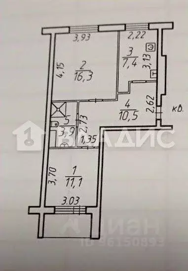 2-к кв. Карелия, Петрозаводск Сортавальская ул., 9А (48.4 м) - Фото 2