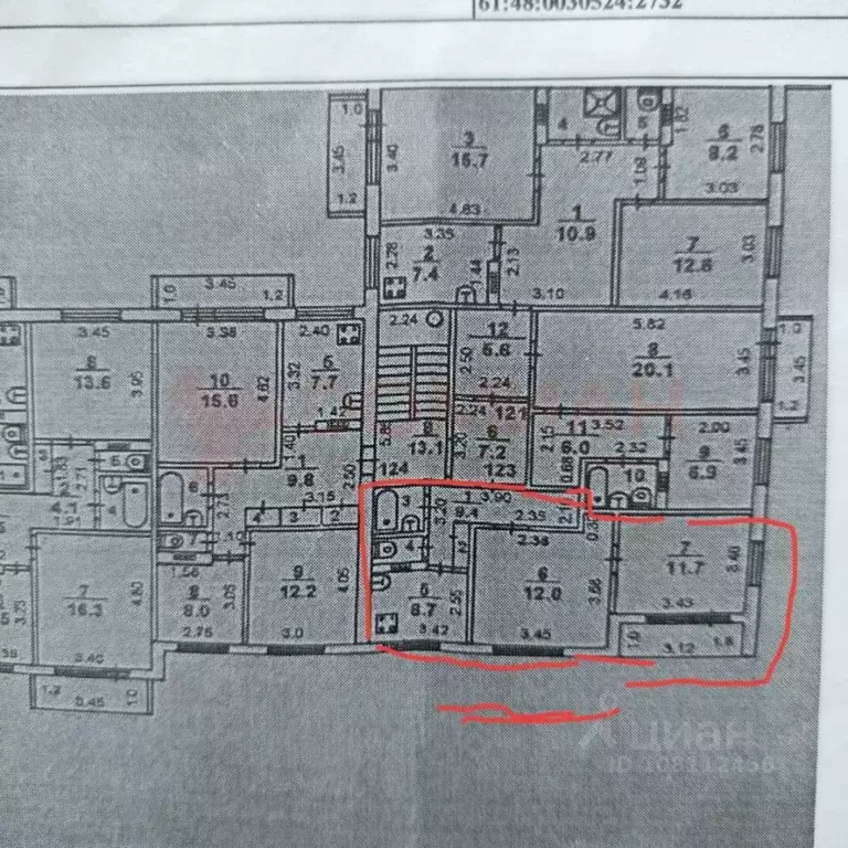 2-к кв. Ростовская область, Волгодонск Западный пер., 2 (47.0 м) - Фото 2