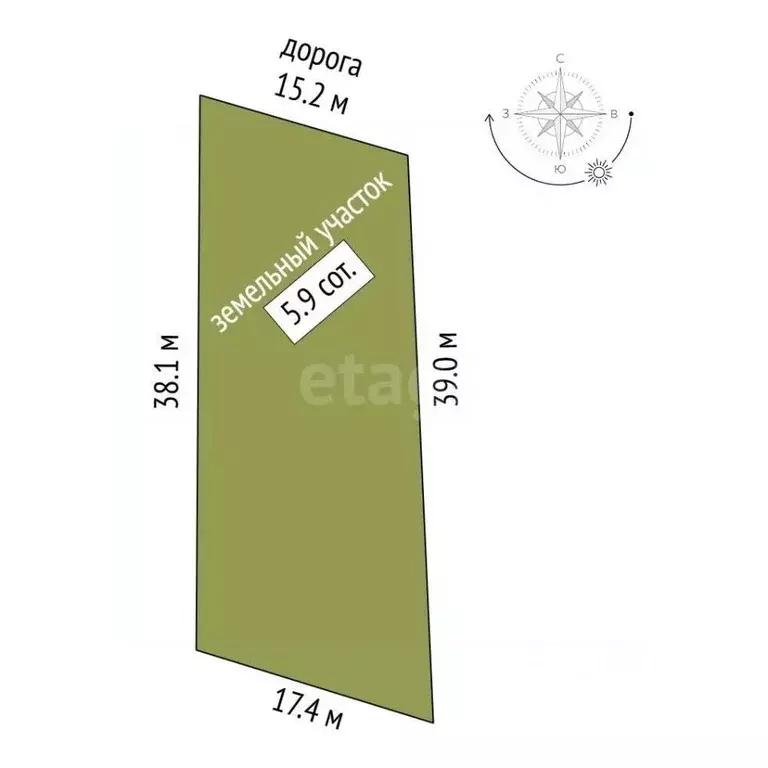 Участок в Пермский край, Пермь Висим мкр,  (6.0 сот.) - Фото 2