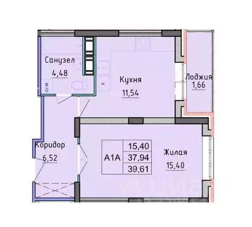 1-к кв. Ярославская область, Ярославль ул. Дядьковская, 48 (39.61 м) - Фото 2