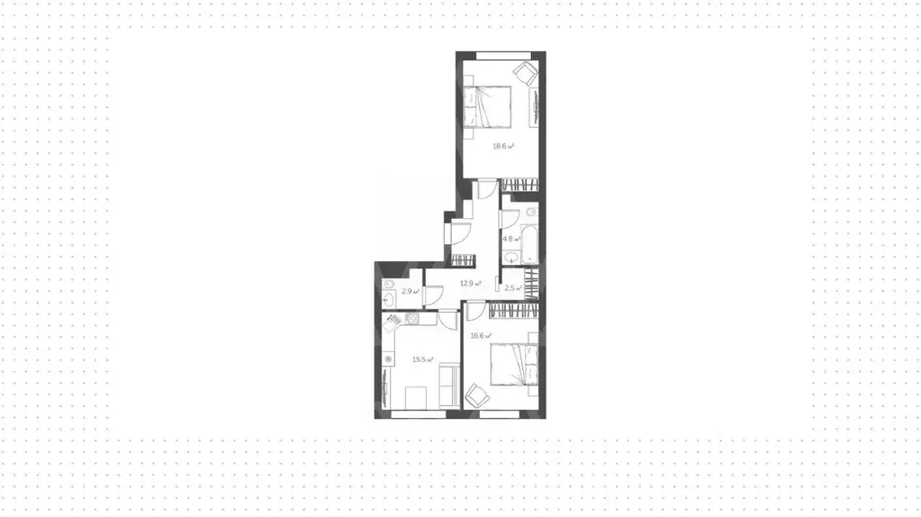 2-к кв. Москва Винницкая ул., 8к1 (73.8 м) - Фото 1