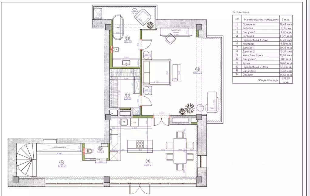 4-к кв. Иркутская область, Иркутск ул. Кожова, 14/1 (215.0 м) - Фото 2