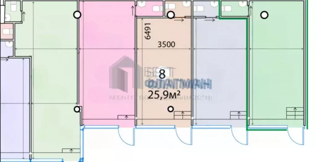 Помещение свободного назначения в Москва ул. Красная Пресня, 12 (26 м) - Фото 2