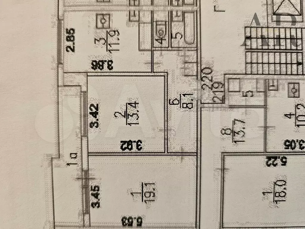 2-к. квартира, 55,4 м, 13/16 эт. - Фото 0