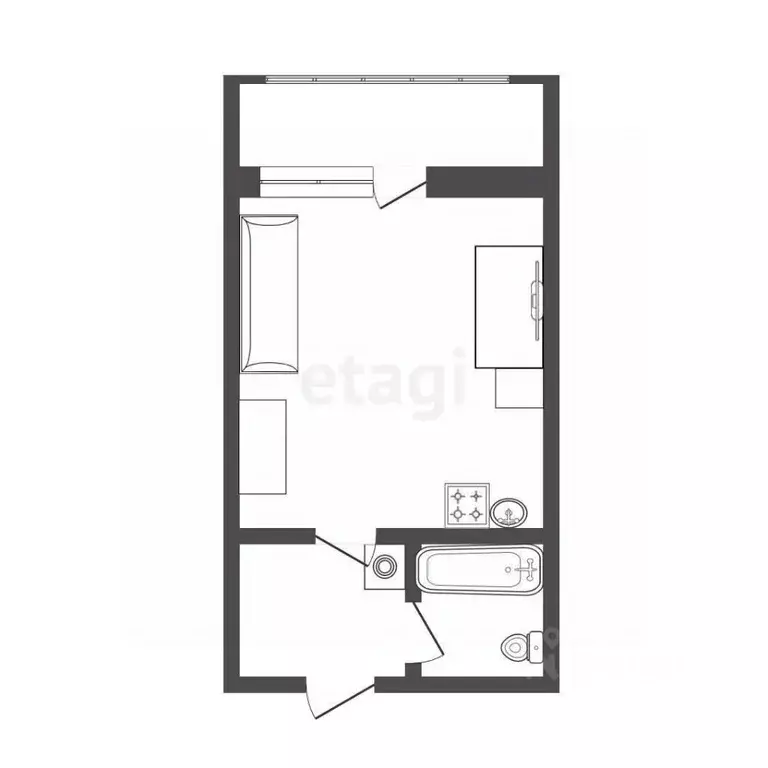 Студия Тюменская область, Тюмень Олимпийская ул., 34 (12.8 м) - Фото 2
