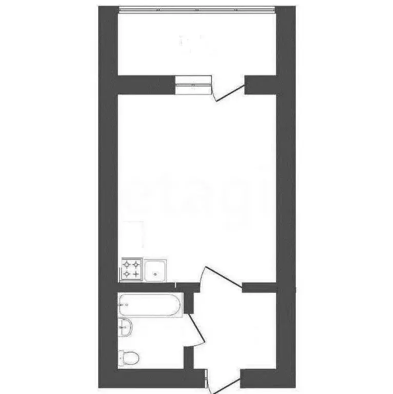 Квартира-студия: Вологда, улица Возрождения, 47А (24 м) - Фото 1