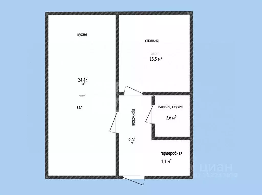 2-к кв. Дагестан, Махачкала просп. Насрутдинова, 272Бк1 (50.0 м) - Фото 2