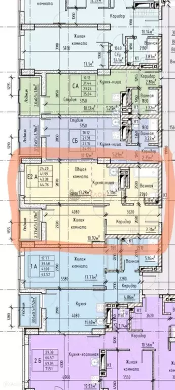 Продаётся 1-к квартира, 44 м - Фото 1