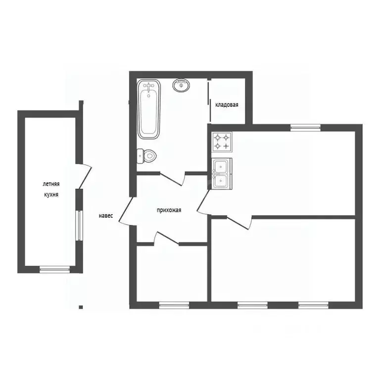 Дом в Крым, Красногвардейский район, Пятихатское с/пос, с. Менделеево ... - Фото 2