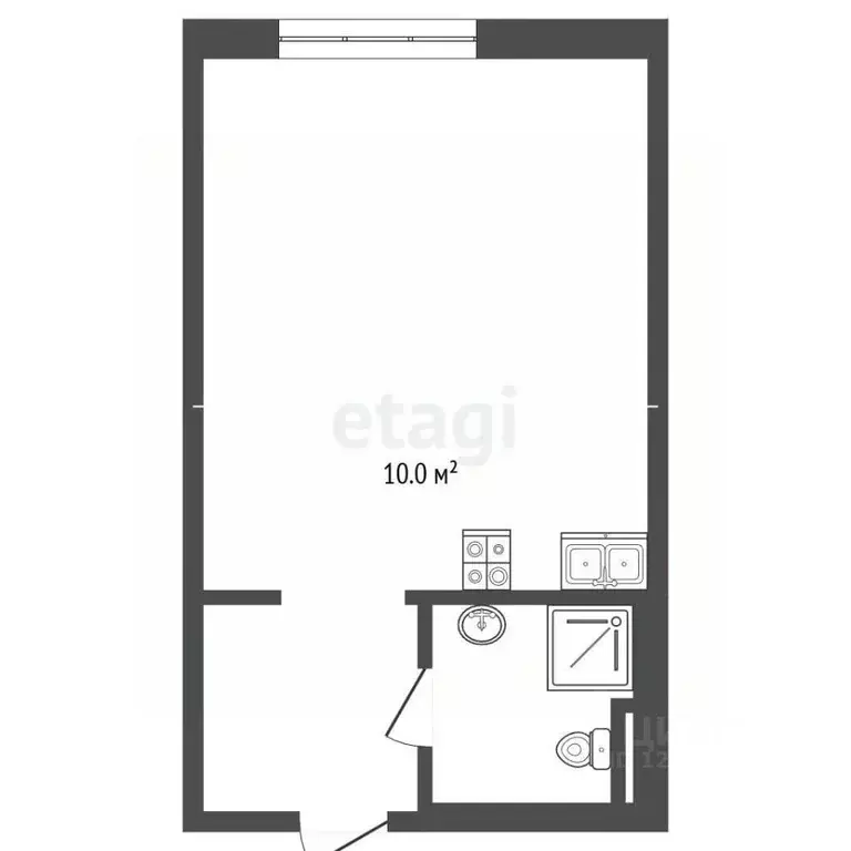 Студия Москва ул. Большое Понизовье, 8 (20.0 м) - Фото 1