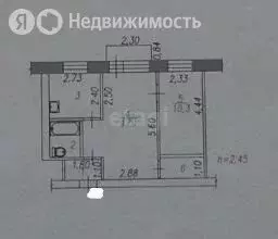 2-комнатная квартира: Новокузнецк, улица Климасенко, 20/2 (42 м) - Фото 1