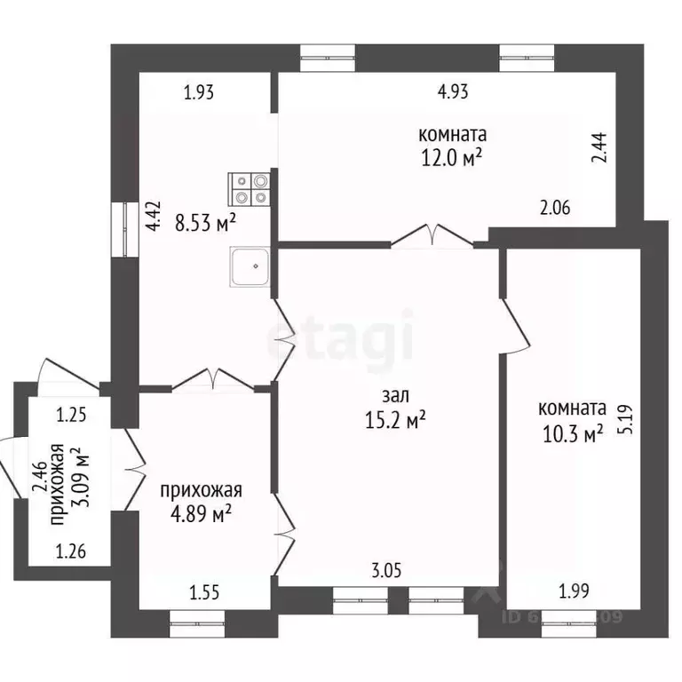 Дом в Мордовия, Саранск ул. Чапаева, 30 (79 м) - Фото 2