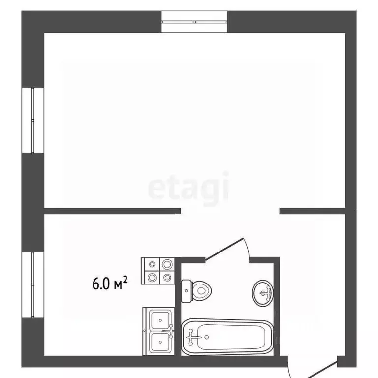 1-к кв. Костромская область, Кострома ул. Ленина, 145 (30.1 м) - Фото 1