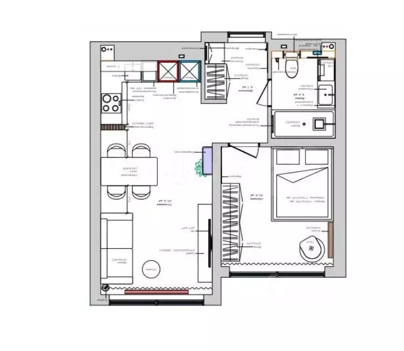 2-к кв. Алтайский край, Барнаул ул. Сергея Семенова, 27к2 (40.8 м) - Фото 2