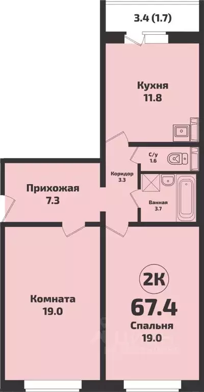 3-к кв. Новосибирская область, Новосибирский район, Станционный ... - Фото 1