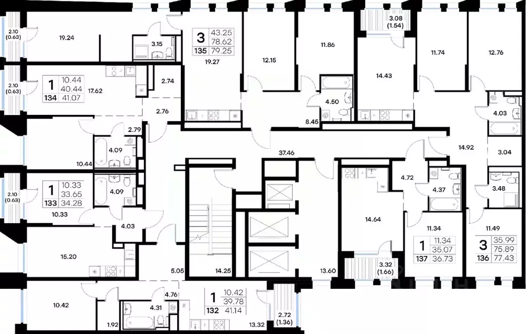 3-к кв. Татарстан, Казань ул. Профессора Мухамедьярова (77.43 м) - Фото 2