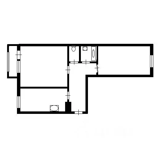 3-к кв. Краснодарский край, Краснодар Юбилейный мкр, просп. Чекистов, ... - Фото 2