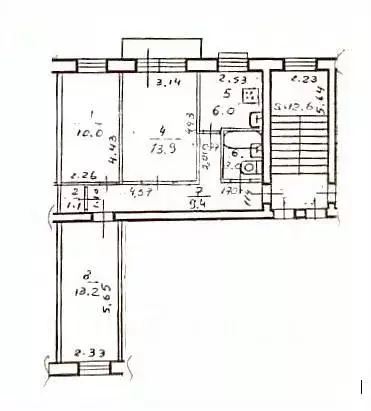 3-к кв. Московская область, Подольск ул. Карла Маркса, 2/23 (56.6 м) - Фото 1