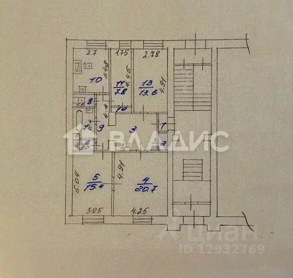 4-к кв. Пензенская область, Пенза ул. Богданова, 21А (87.3 м) - Фото 2