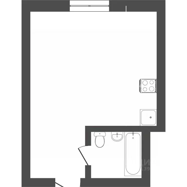 1-к кв. Тюменская область, Тюмень ул. Мельникайте, 113 (15.4 м) - Фото 2