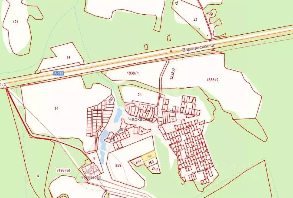 Участок в Калужская область, Село Ферзиково с/пос, д. Черкасово  (50.0 ... - Фото 1