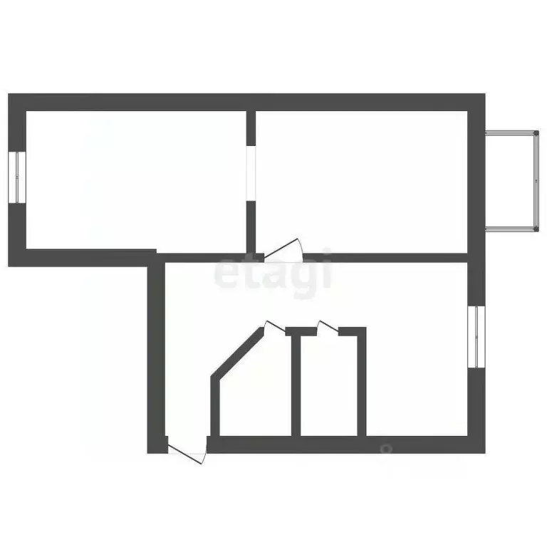 2-к кв. Владимирская область, Ковров ул. Зои Космодемьянской, 3/1 ... - Фото 2