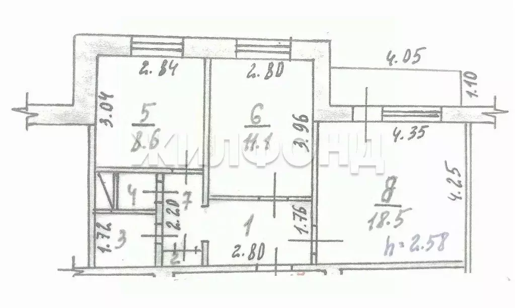 2-к кв. Хакасия, Абакан ул. Некрасова, 32 (50.0 м) - Фото 1