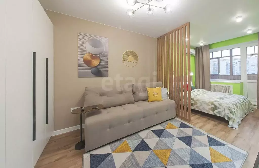 1-к кв. Тюменская область, Тюмень Восточный мкр, ул. Моторостроителей, ... - Фото 1