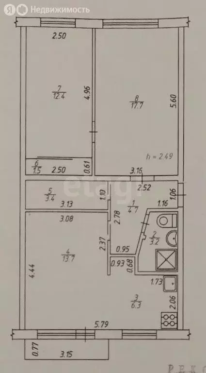 3-комнатная квартира: Ижевск, Песочная улица, 26 (63 м) - Фото 0