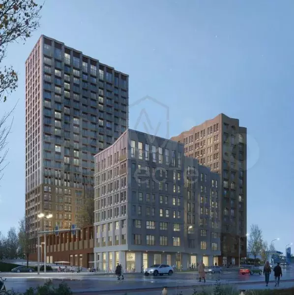 Квартира-студия, 29,9 м, 10/24 эт. - Фото 1