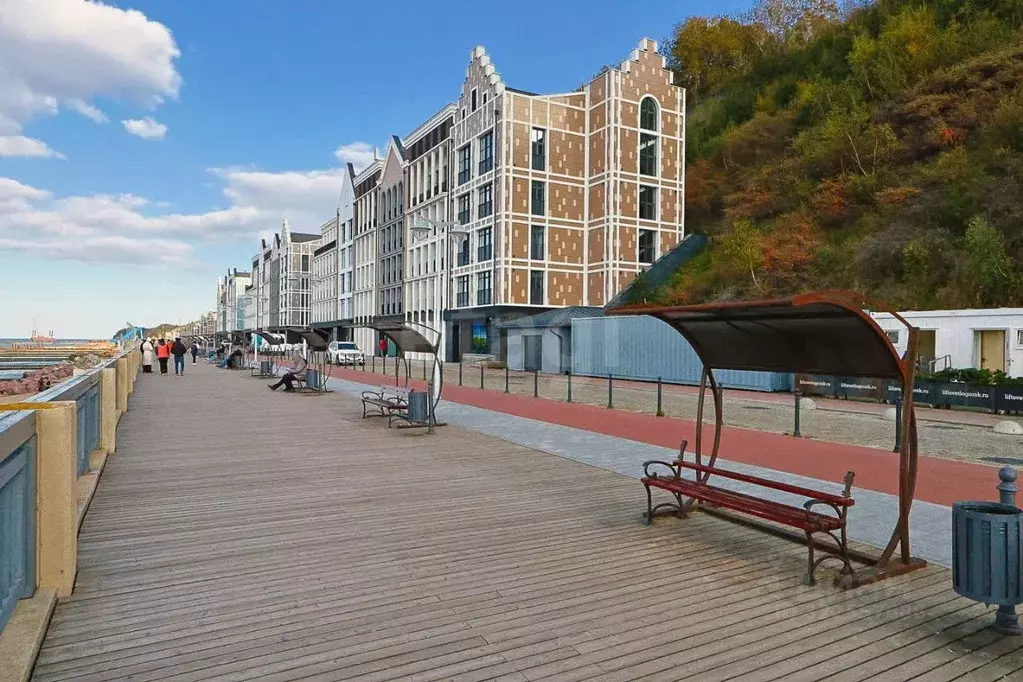 2-к кв. Калининградская область, Светлогорск бул. Морской, 17к6 (62.15 ... - Фото 1